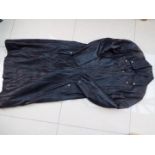 A soft leather long coat, black, unused surplus retail stock, size L,