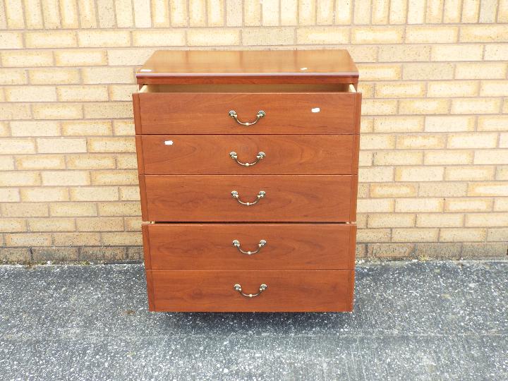 A chest of five drawers by Alstons, measuring approximately 98 cm x 76 cm x 41 cm. - Image 2 of 2