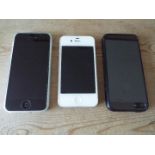 Three Apple iPhones