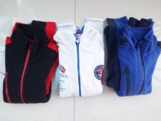 Three sweatshirts - Regatta Professional, red and black, Regatta, blue and Nebulus,