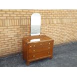 A vanity chest of three graduated drawers, approximately 150 cm x 92 cm x 49 cm.