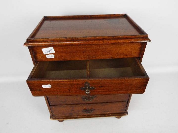 Table top chest of drawers measuring approximately 46 cm x 37 cm x 23 cm. - Image 2 of 2