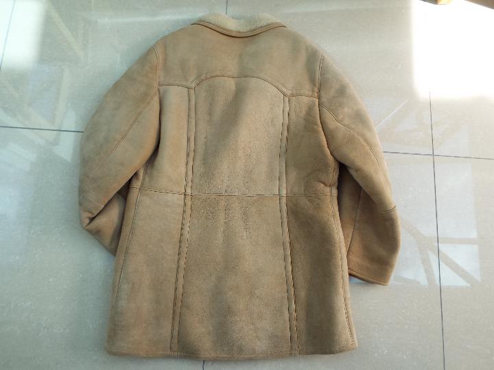 Fred - a lined jacket / coat, the label marked France 'Peaux Veritables' (real skin), - Image 2 of 2