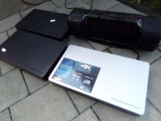 Panasonic - three Blu-Ray disc players #