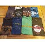 Hard Rock Café - 8 original tee-shirts,