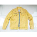 Angelo Litrico Crafted Goods - a soft leather jacket, mustard, size L,