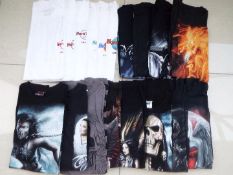 A job lot of 18 Tee Shirts, to include six Hard Rock Café and others, all size M,