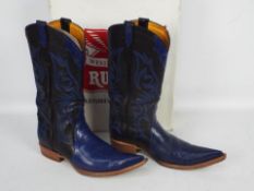 Rudel boots - a pair of western leather