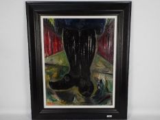 James Lawrence Isherwood FRSA, FIAL (1917 - 1989) - Wigan Clogs, framed oil on board,