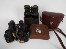 Binoculars to include Leitz Wetzlar, Mimor and other.