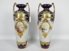 A pair of Noritake twin handled,