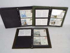 Philately - Three albums of signed and flown RAF / Aviation / Forces First Day Covers, 1980's,