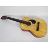 A Burswood acoustic guitar,