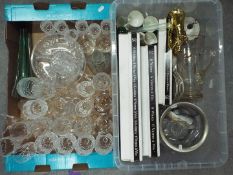 Lot to include glassware and a small quantity of ceramics, two boxes.
