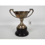 A George V silver, twin handled trophy, Birmingham assay 1935,