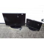 A 32" LCD television and a 22" LCD television / DVD player.