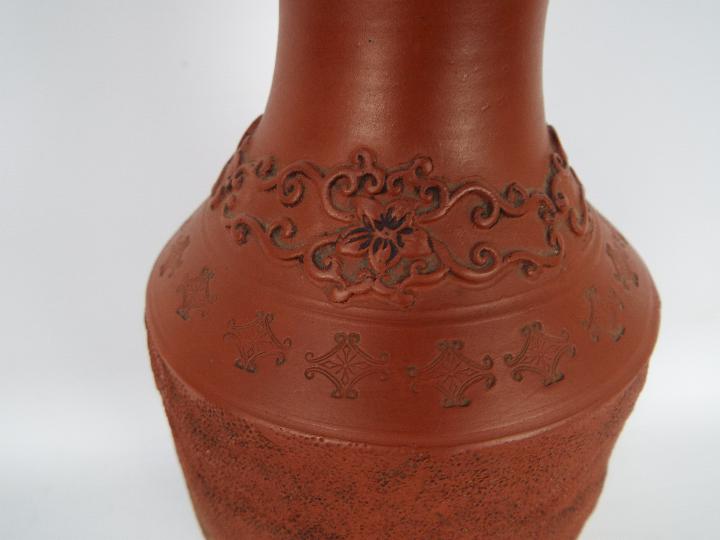 A Chinese Yixing vase with flared rim, - Image 4 of 6