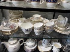 A collection of Wedgwood dinner and tea wares in the Medina pattern, approximately 45 pieces.
