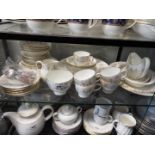 A collection of Wedgwood dinner and tea wares in the Medina pattern, approximately 45 pieces.