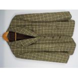Gardeur - A men's Gardeur brown check single breasted, unvented, three button lambswool jacket.