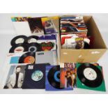 A quantity of 7" vinyl records to include Queen, Level 42, Wham, Duran Duran, Erasure, Depeche Mode,