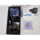 A boxed Beurer Medical blood pressure monitor and a Littmann Brand electronic stethoscope,