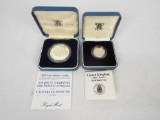 A Royal Mint United Kingdom silver proof £1 coin, 1988,