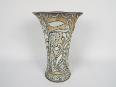 Formalities by Baum Brothers Retro Paisley pottery vase, approximately 30 cm (h).