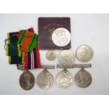 Lot to include World War Two (WW2 / WWII) medals comprising two War Medal 1939 - 1945,