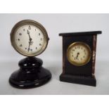 A vintage Smiths car dashboard clock, now mounted to base to form a desk clock,