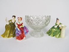 Three Royal Doulton figurines comprising Secret Thoughts HN2382,