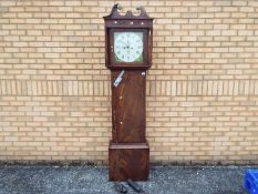 Longcase clock - An early 19th century mahogany cased 8-day longcase clock,