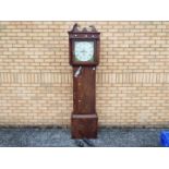 Longcase clock - An early 19th century mahogany cased 8-day longcase clock,