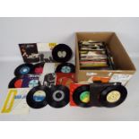 A collection of 7" vinyl records to include The Kinks, The Rolling Stones, The Beatles, Duran Duran,