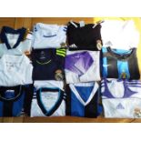 Football shirts - a job lot of 12 soccer jerseys, top European club teams, sizes M & L,