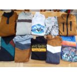 A job lot of 10 sweatshirts, various brands, sizes M, L and XL,