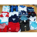 Football Shirts - a job lot of 16 top European soccer club shirts, all different,