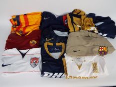 Football Shirts - Nike, Adidas, Puma - 10 x international football T-shirts,