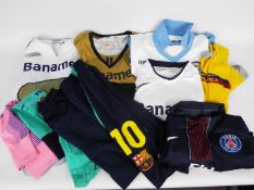 Football Shirts - Nike, Lotto, - 10 x international and league football T-shirts, shorts,