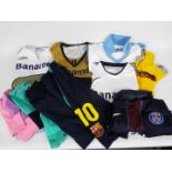 Football Shirts - Nike, Lotto, - 10 x international and league football T-shirts, shorts,