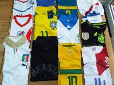 Football shirts - a job lot of 12 soccer