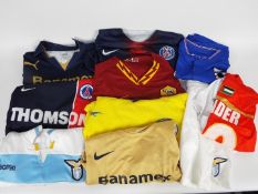 Football Shirts - Nike, Puma, Joma, Macron - 10 x international, league football T-shirts,