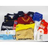 Football Shirts - Nike, Puma, Joma, Macron - 10 x international, league football T-shirts,