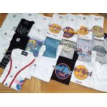 Hard Roock Café - a job lot of 21 Tee Shirts, assorted cities, sizes M and L,