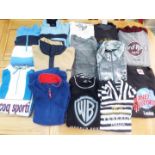 A job lot of 13 sweatshirts, various brands to include Le Coq, Cotton Traders, Hard Rock Café, etc,