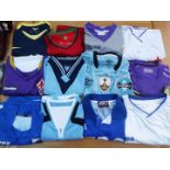 Football Shirts - a job lot of 12 soccer jerseys, all different, typically top French,