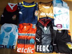 Football Shirts - 8 soccer jerseys to include AS Monaco, SSC Venezia, and top club teams, Adidas,