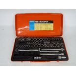 A Draper 56 AMW 1/2" square drive socket set AF,