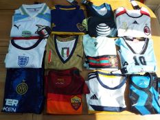 Football shirts - a job lot of 12 soccer