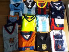 Football shirts - a job lot of 12 soccer